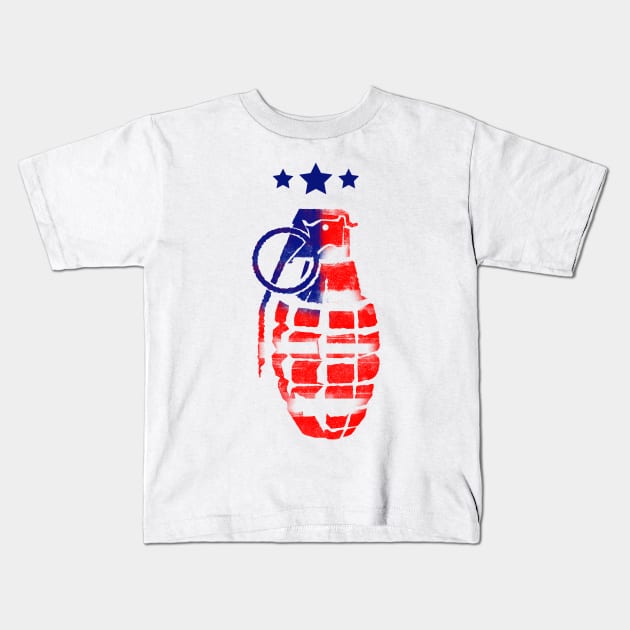 Grenade Kids T-Shirt by Aim For The Face